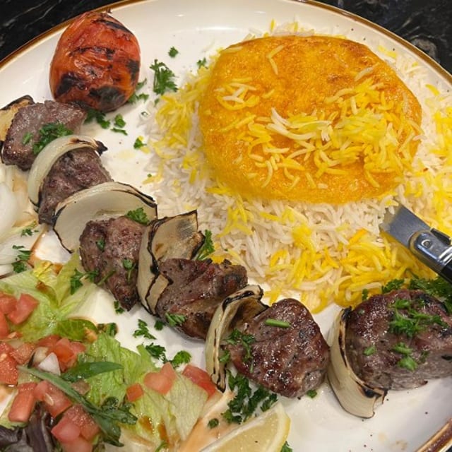 Lamb Shish Kebab.