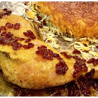 Barberry Rice With Organic Chicken Leg