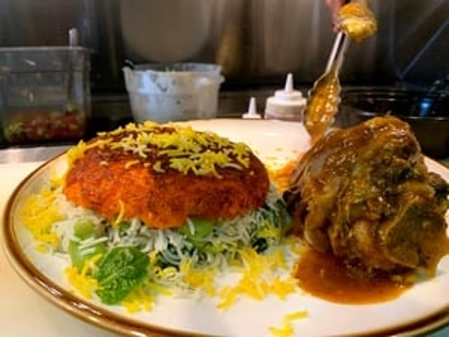 Baghali Polo (Fava Bean Rice & Lamb Shank).